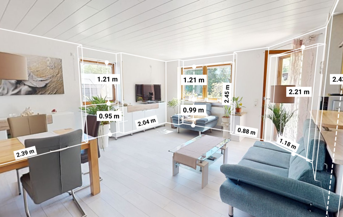 Digitale Vermessung Matterport 360° Scans und virtuelle Tour Ulm
